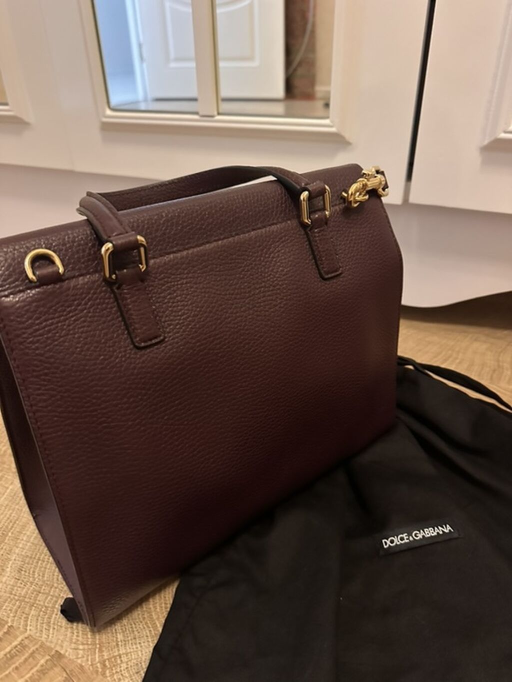 Dolce & Gabbana qadın çantası - Material: təbii dənəli dəri — Çantalar, çamadanlar, cüzdanlar, Xırdalan (6)