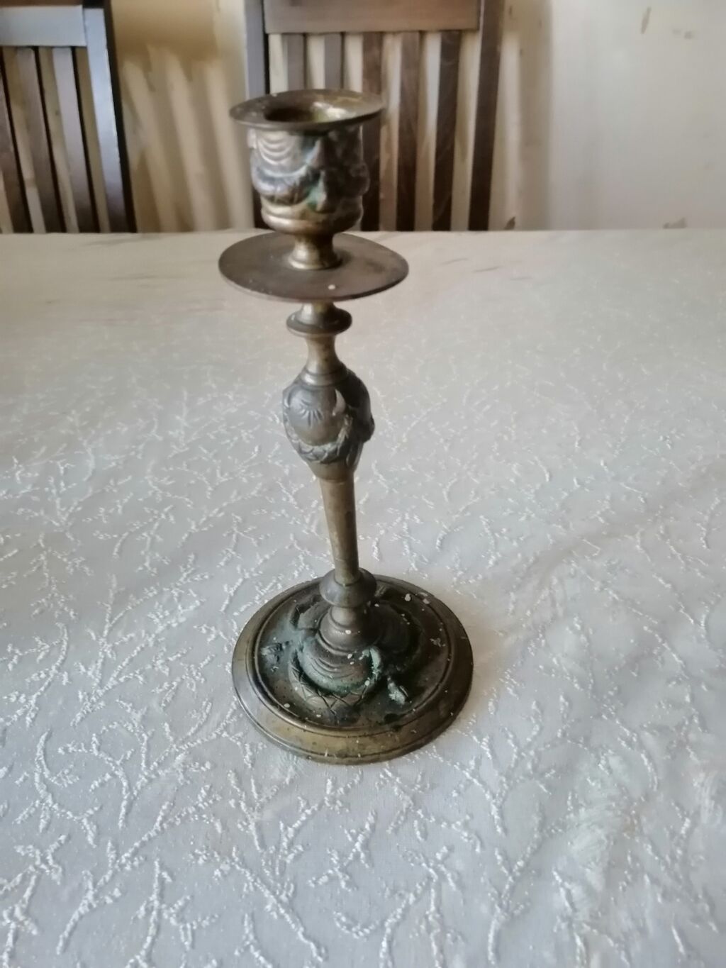 Bürünc şamdan - Material: bürünc/metal ərintisi - Tək şam üçün — Eviniz üçün ətirləri, şamlar və şam tutacaqları, Bakı (2)