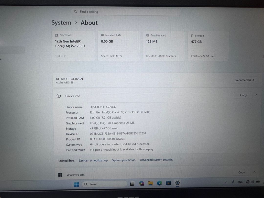 Acer Aspire 3 — Noutbuklar, Bakı (6)