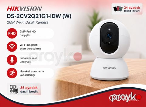 Təhlükəsizlik kamerası Hikvision DS-2CV2Q21G1-IDW(W) 2MP Wi-Fi — Bakı