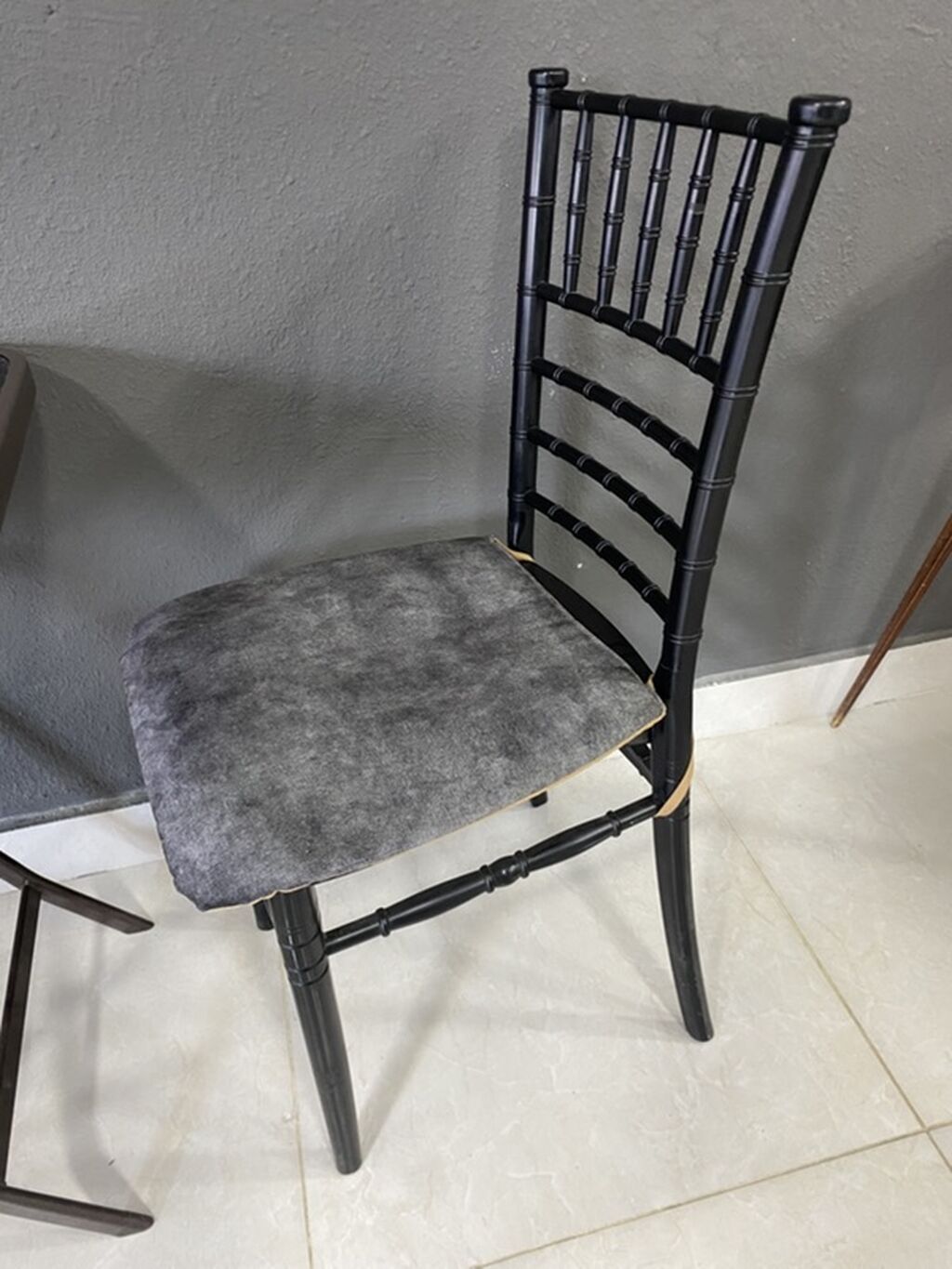 2 nəfərlik kompakt masa və 2 stul dəsti - Masa: 60sm x 60sm kvadrat — Masalar və stullar, Xırdalan (2)