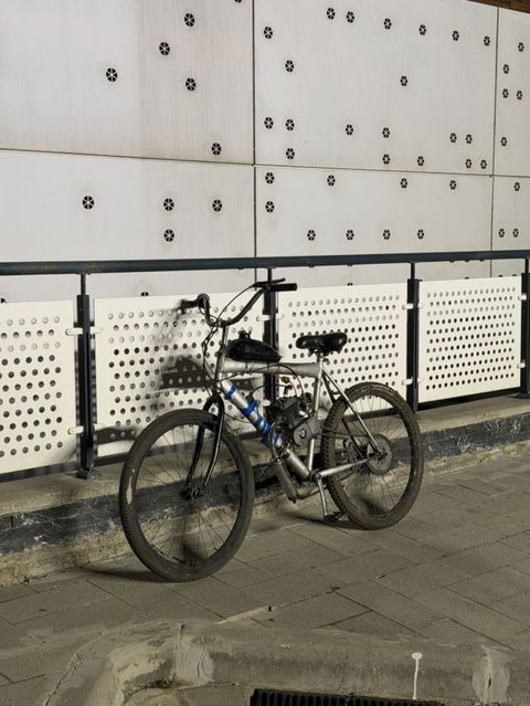 Benzin mühərrikli velosiped - Çərçivə: dağ velosipedi tipli — Masazır