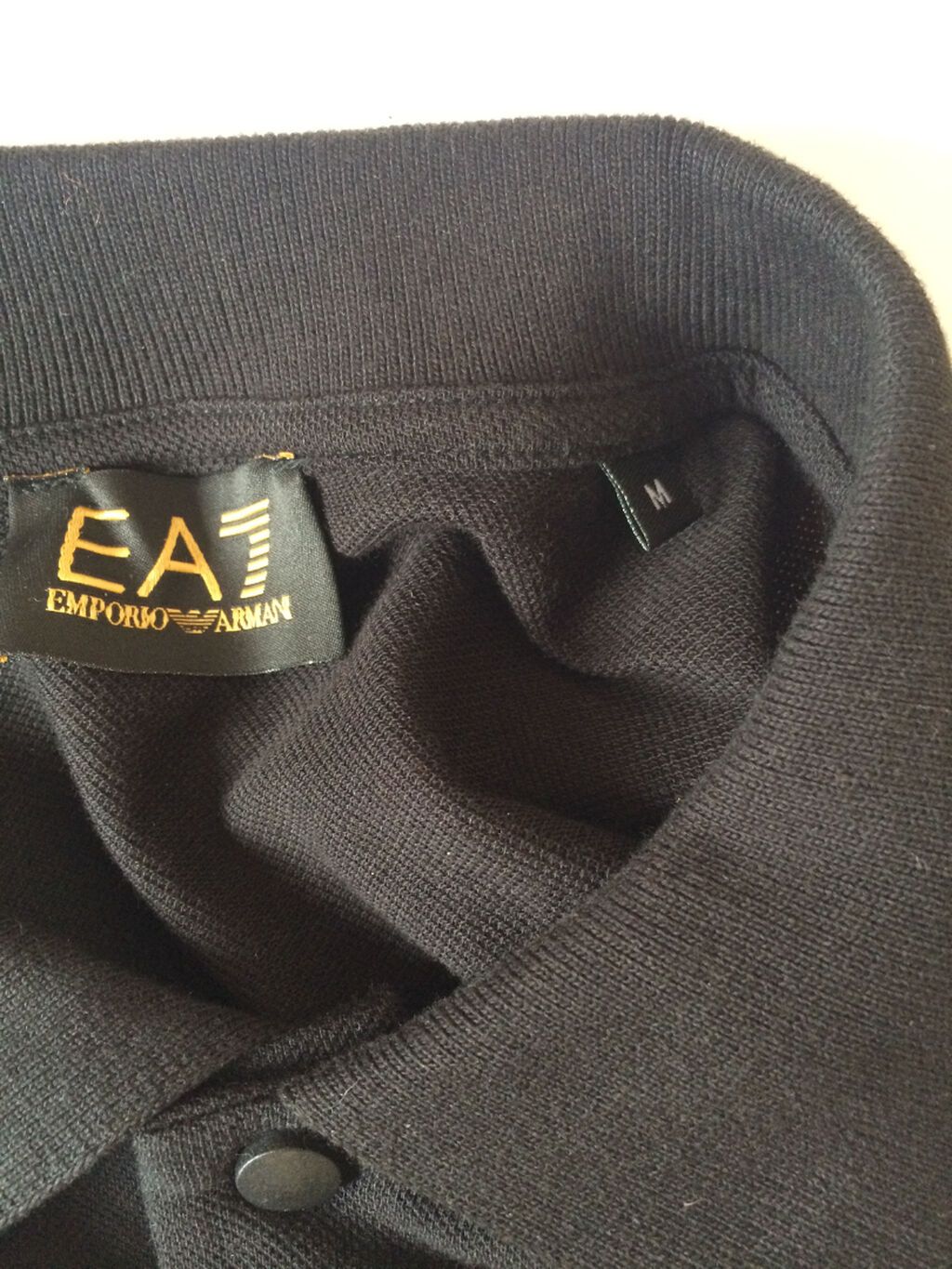 Polo köynək, Emporio Armani, M, rəng - Qara — Futbolka və polo, Bakı (7)
