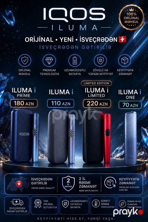 Iqos Iluma – İsveçrədən gətirilən, 100% orijinal məhsul Modellər və — Bakı