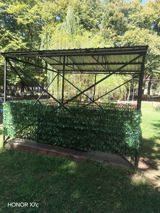Metal karkaslı açıq hava kölgəlik/pavilon - Ölçü: təxminən 4×6 m — Стройматериалы