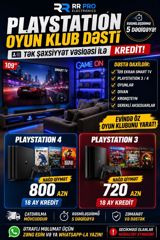 Playstatıon Oyun Klub Dəsti – evində öz oyun klubunu yarat Dəstənin — RR Pro Electronics