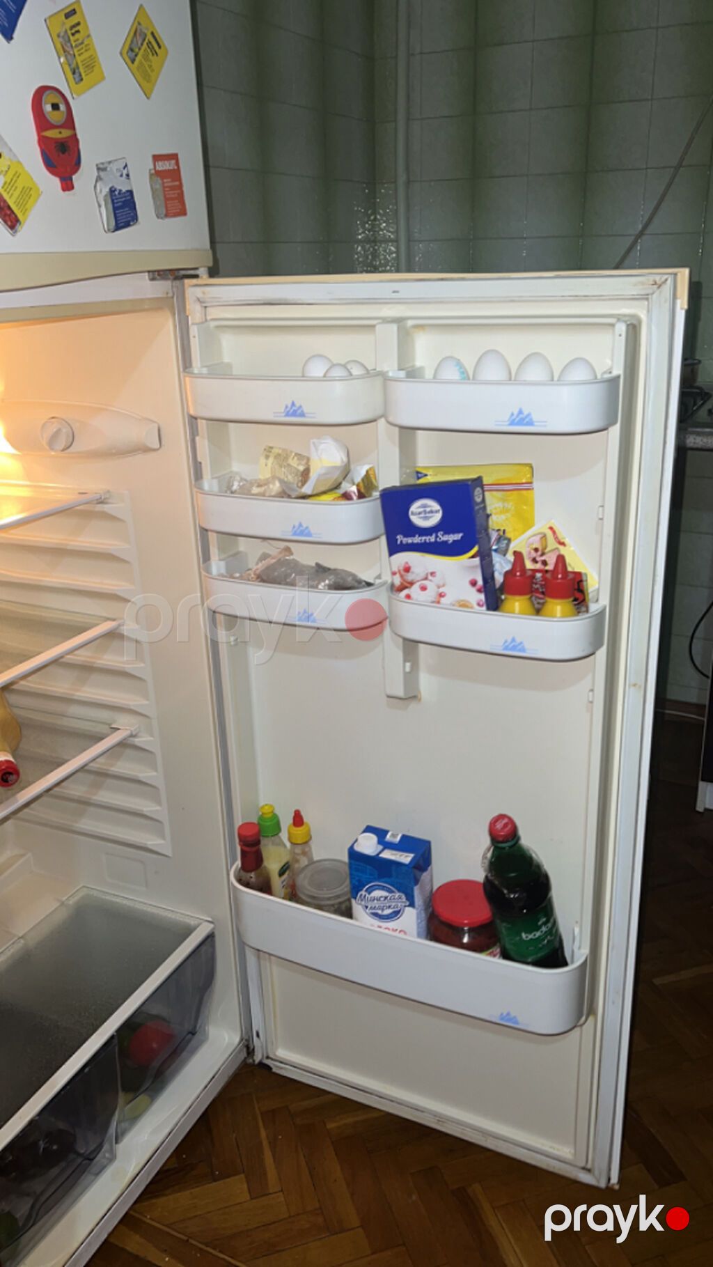 İki kameralı məişət soyuducusu - Yuxarıda dondurucu bölmə, aşağıda — Soyuducular, Bakı (4)