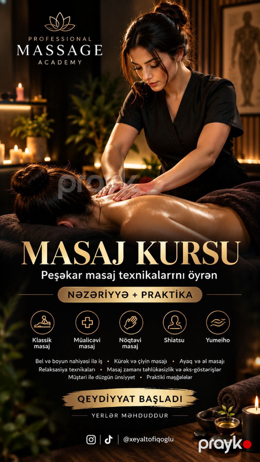 Masaj kursu, Əyani, Fərdi, Qrup, Diplom, sertifikat — Gözəllik, sağlamlıq, Bakı (2)