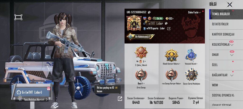 Pubg Mobile hesabı – Buz Diyarı M416 (Səviyyə 5) və zəngin kolleksiya — Şəxsi əşyalar, Bakı (2)