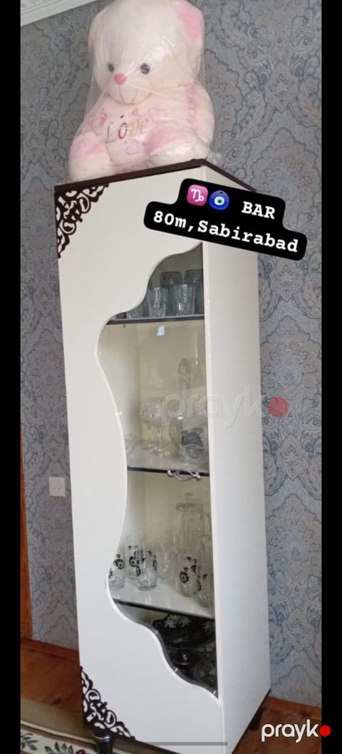 BAR vitrin dolabı — Sabirabad Qiymət: 80m (şəkildə göstərildiyi kimi) — Şirvan