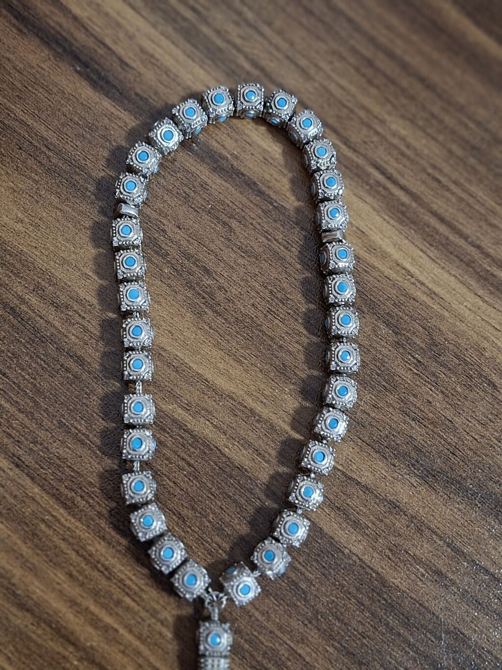 Gümüş üslubunda təsbeh/aksesuar - Material: metal ərintisi, antik — Uca bilərziklər, Digah (3)