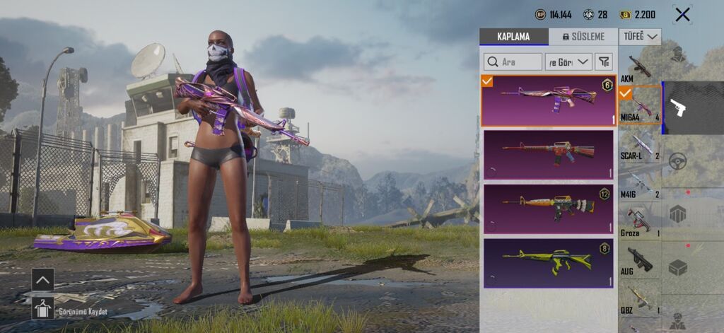 Pubg Mobile hesabı – zəngin skin və rütbə tarixi - UID: 51953990144 — Şəxsi əşyalar, Masazır (2)