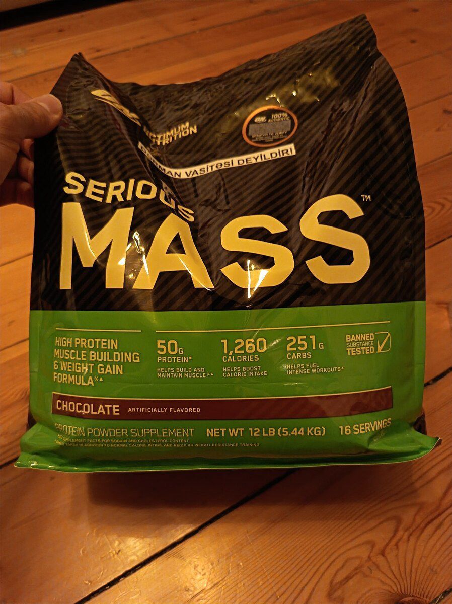 Optimum Nutrition Serious Mass — İdman, hobi, istirahət, Bakı (3)