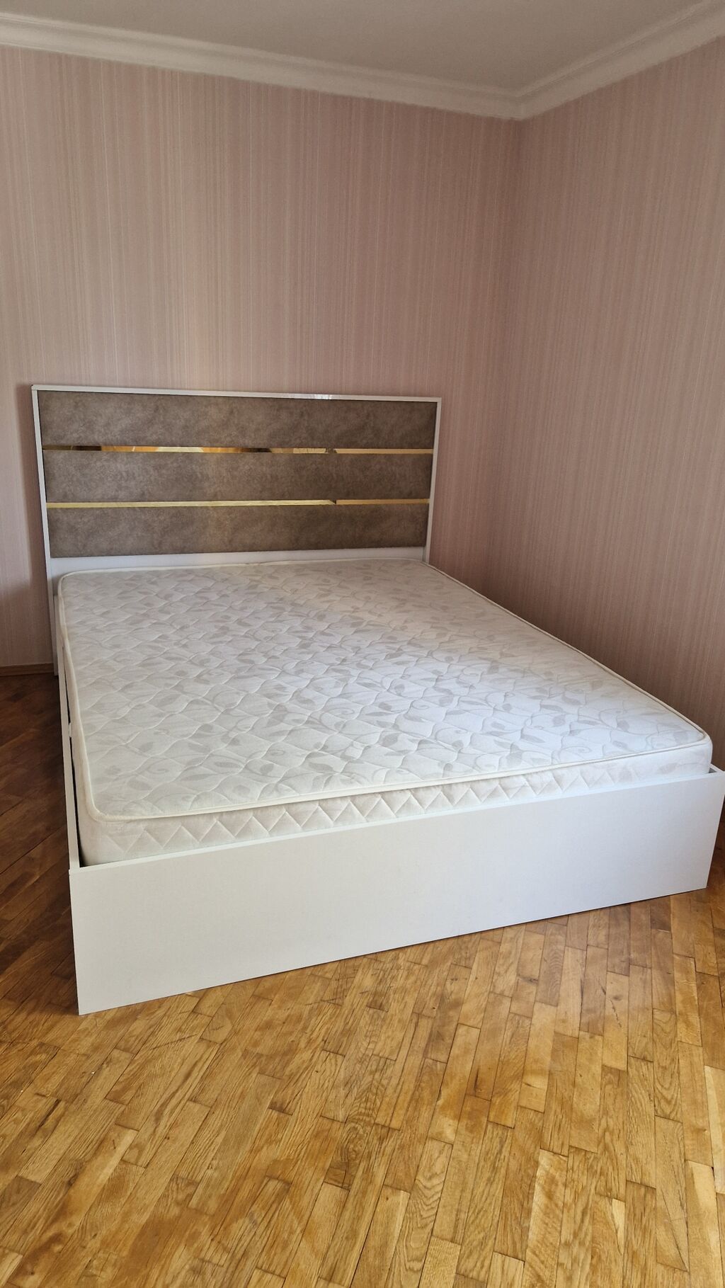 Mebel dəsti – ikinəfərlik çarpayı və matrass - Ölçü: təxmini 160x200 — Yataq otağı mobilya dəstləri, Bakı (4)