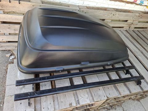 Avtomobil üçün dam baqajı (roof box) və dam relsləri - Rəng: qara — Bakı