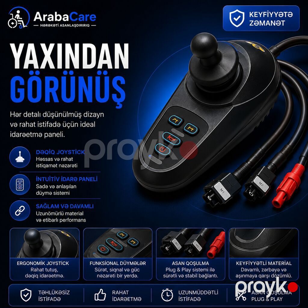 Əlil arabaları üçün ehtiyat hissələri və aksesuarlar Joystick — Şarj cihazları, Bakı (3)