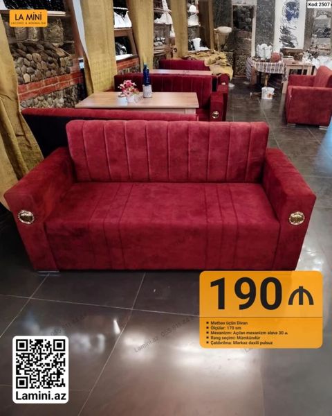 Mətbəx üçün divan – La Mini - Ölçü: 170 sm - Mexanizm: Açılan — Bakı