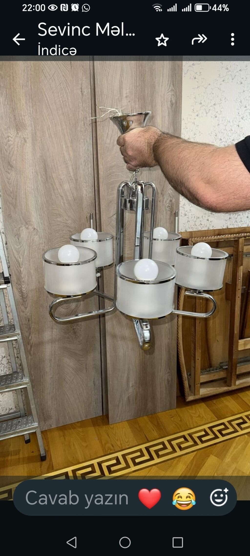Çılçıraq, 5 lampa, Metal — Tavan is?qlar? v? cilc?raqlar, Sumqayıt (2)