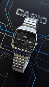 Casıo klassik kvarç qol saatı - Dizayn: Retro üslubda, çoxkənarlı — Ülvi