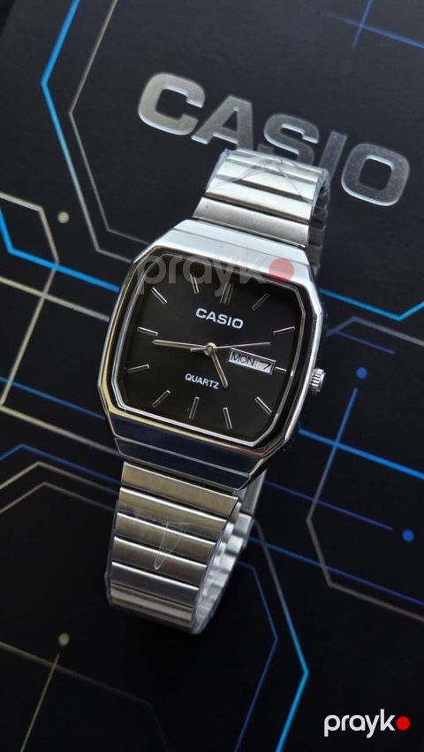 Casıo klassik kvarç qol saatı - Dizayn: Retro üslubda, çoxkənarlı