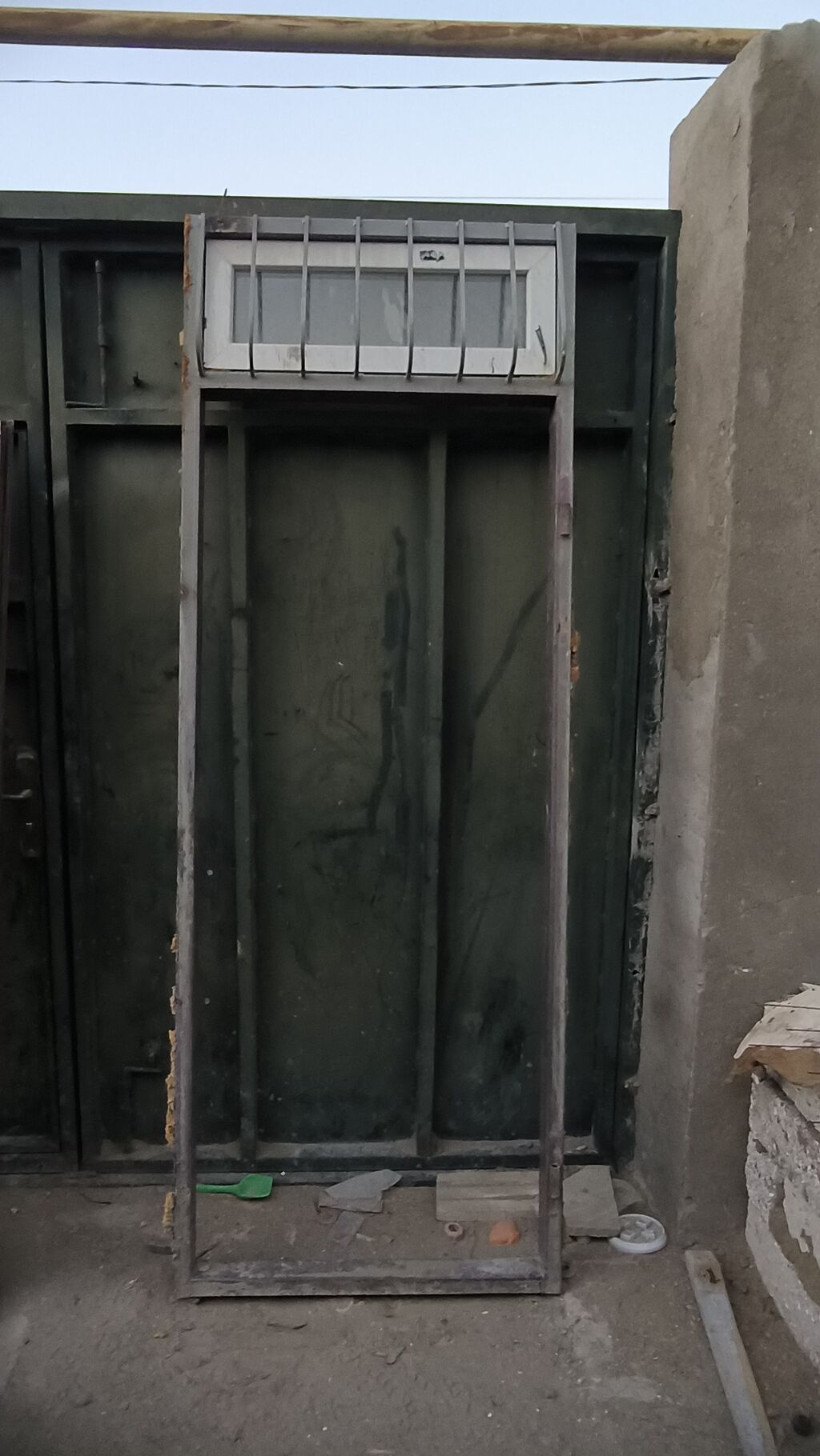 Dəmir giriş qapısı dəsti - Material: tam metal qapı lövhəsi, metal — Pəncərələr, qapılar, balkonlar, Digah (3)