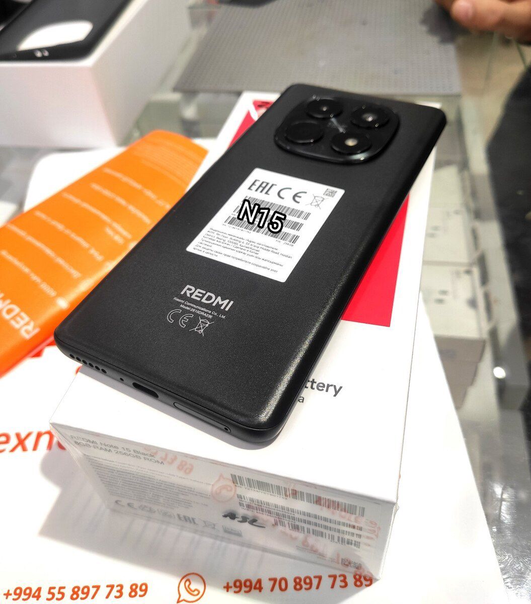 Xiaomi Redmi Note 15 Black 128GB/6GB — Smartfonlar, Bakı (3)