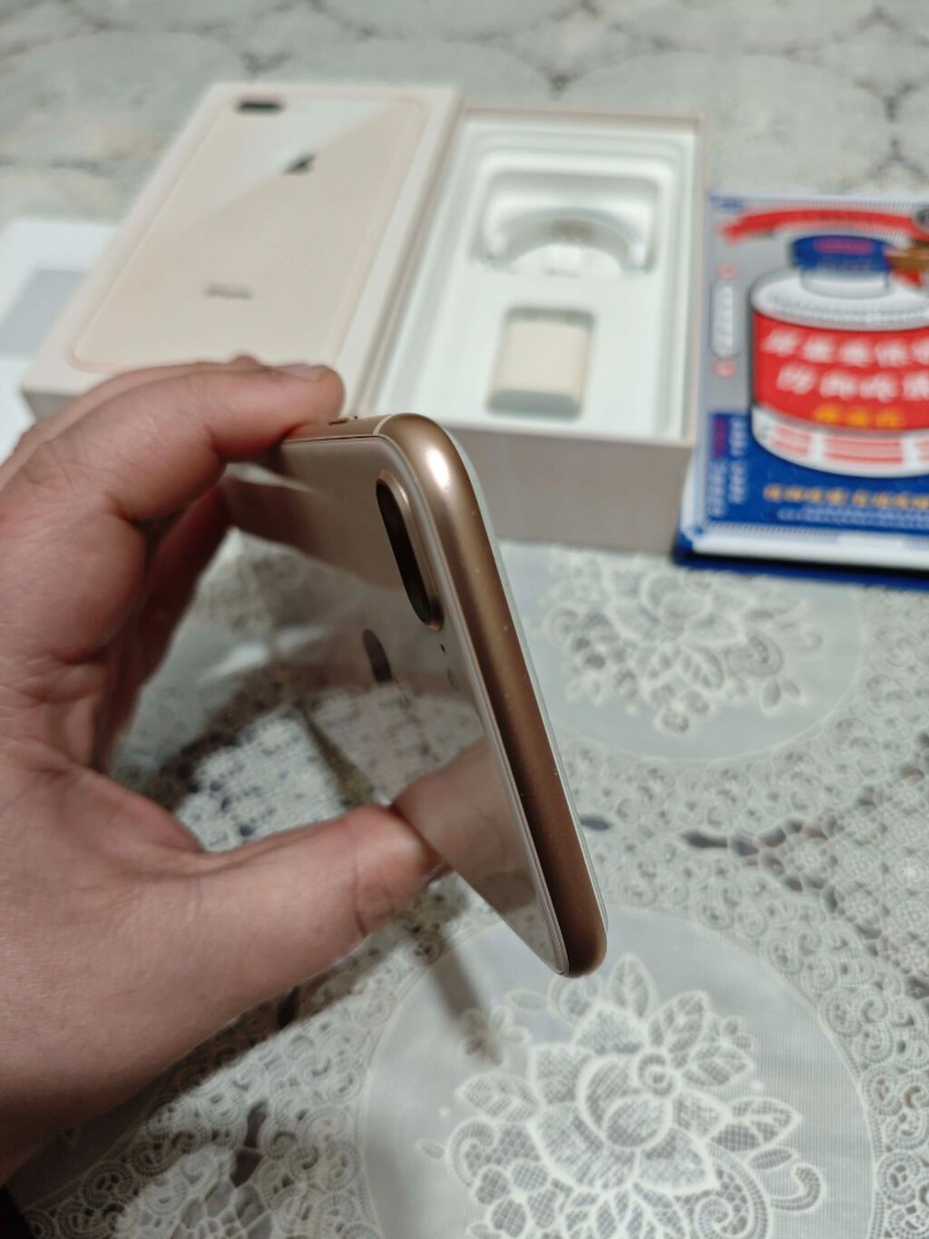 IPhone 8 Plus, 64 GB, Qızılı, Zəmanət, Barmaq izi, Simsiz şarj — Apple iPhone, Bakı (6)