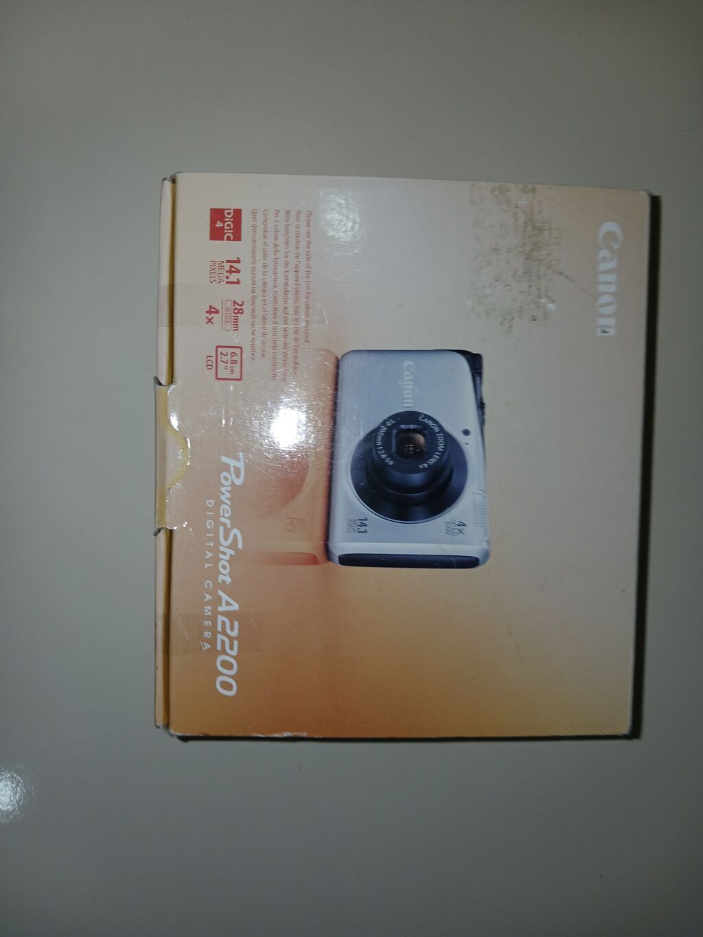 Canon PowerShot A2200 rəqəmsal fotoaparat Texniki xüsusiyyətlər — Fotoaparat, Qəbələ
