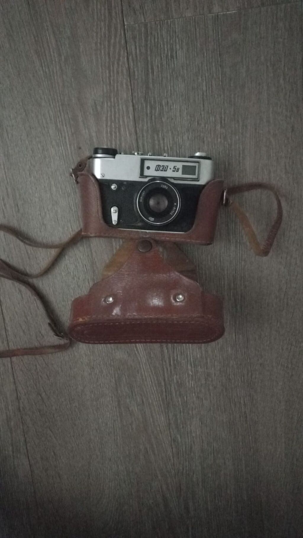 Sovet istehsalı “FED-5B” plyonka fotoapparatı + orijinal dəri üzlük — Fotoaparat, Bakı