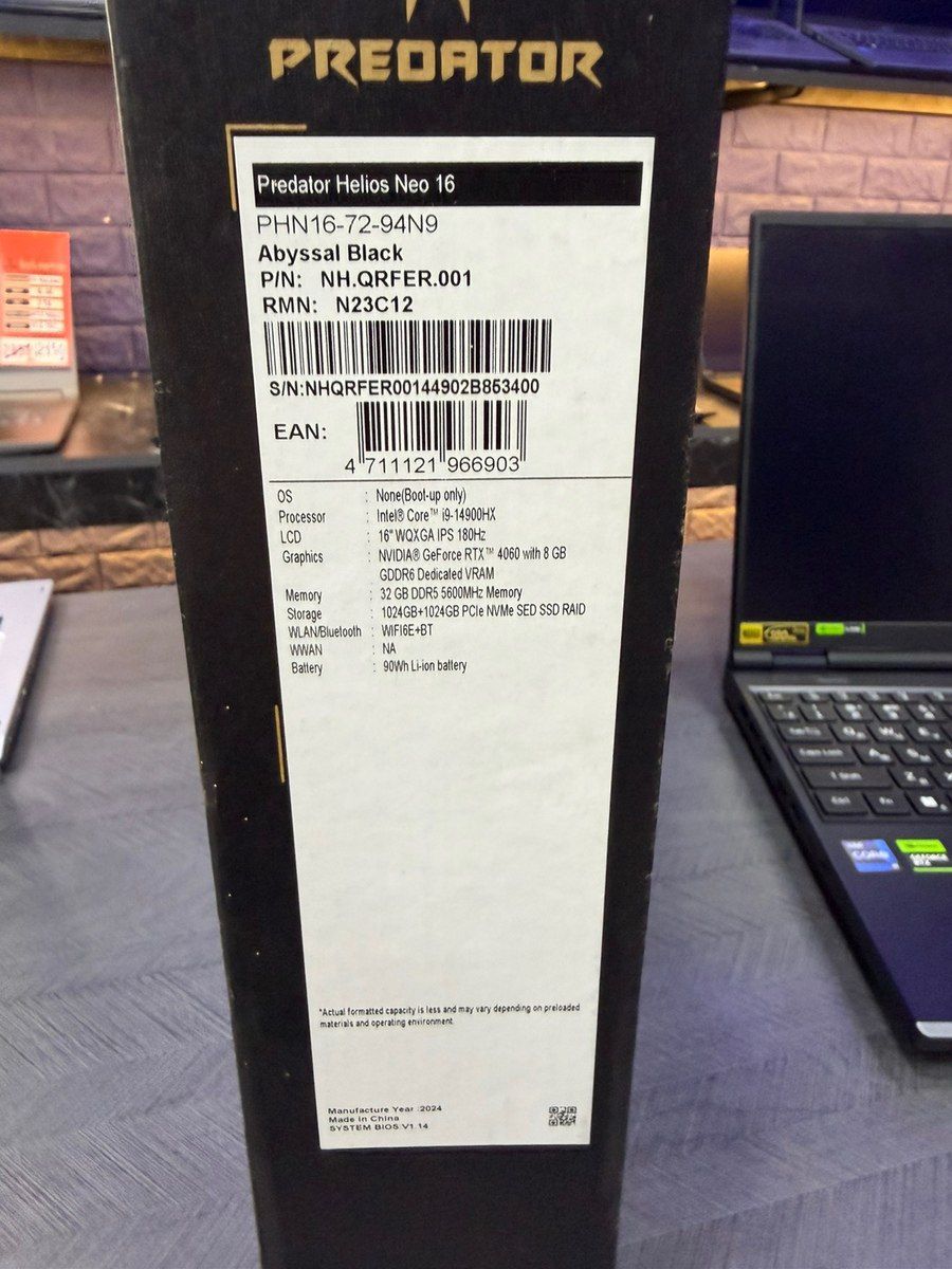 Acer Predator Helios Neo 16 PHN16-72-94N9 — Noutbuklar, Bakı (8)
