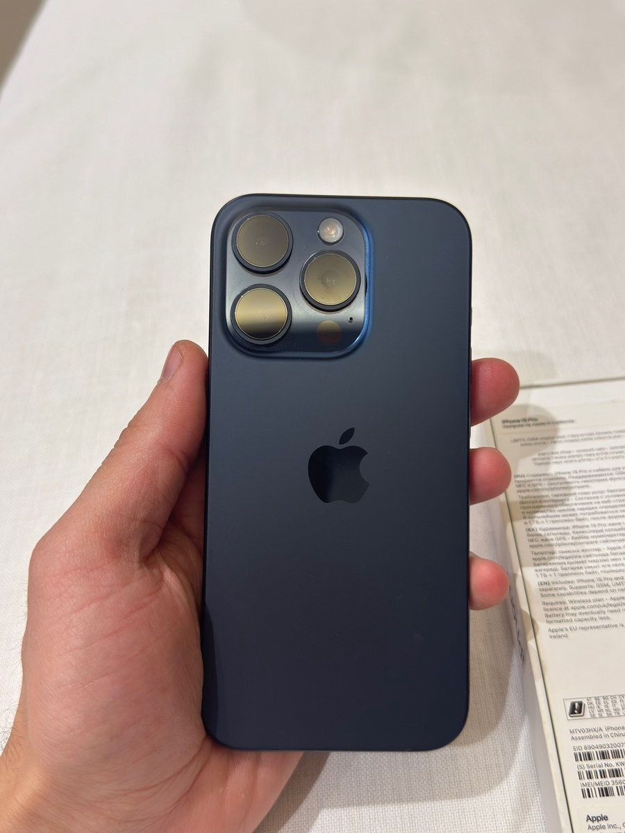 Apple iPhone 15 Pro Blue Titanium 128GB/8GB — Smartfonlar, Bakı (5)