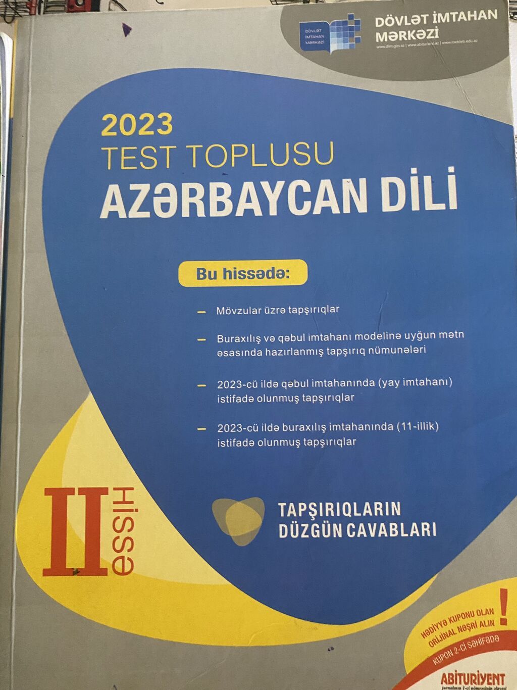 Dim test kitablari yoplu 10 azn tekli qiymet 3 azn mekan xalqlar — Kitablar, Bakı (5)