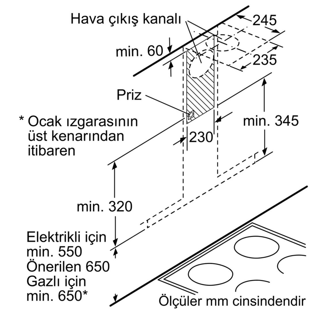 Aspirator Bosch DWG66CD50T — Ev texnikası, Bakı (5)