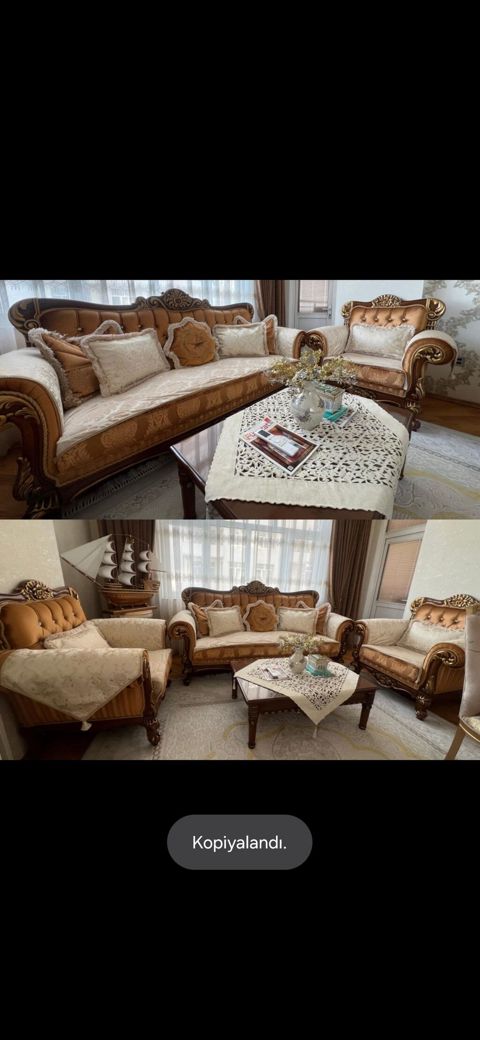 Divan kreslo dəsti satılır jurnalni ilə birlikdə 880₼. Ünvan