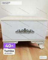 Tumba – klassik dizaynlı, dekorativ oyma detallı ön panel və fiqurlu — Комоды и тумбы