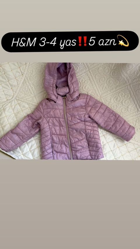 Kurtka, Qız üçün, 3 - 4 yaş, H&M — Bakı