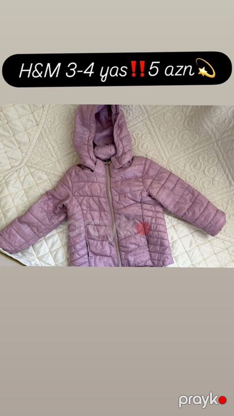 Kurtka, Qız üçün, 3 - 4 yaş, H&M — Bakı