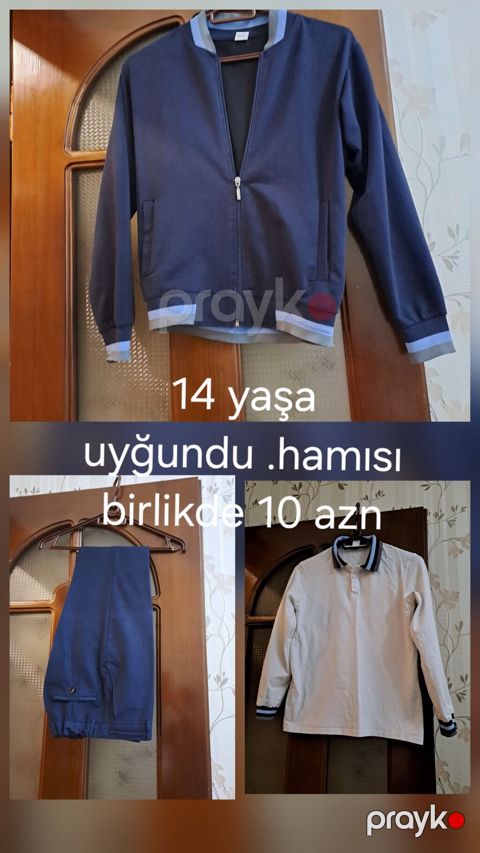 14 yaş üçün məktəb geyim dəsti Tərkibi: - Tünd göy rəngdə zooferma — Bakı
