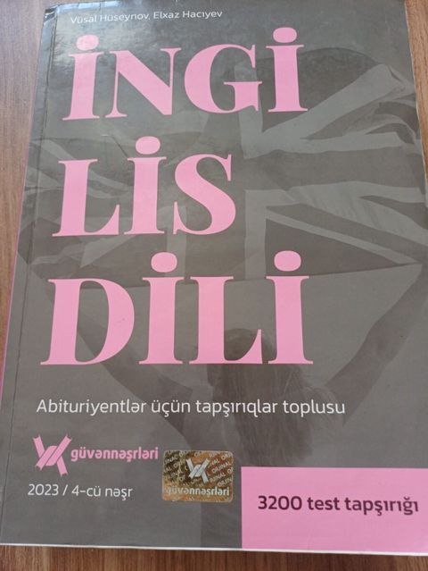 Abituriyentlər üçün 4 kitabdan ibarət test-toplu dəsti 1) İngilis — Digah