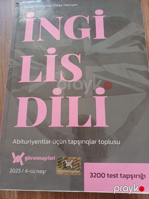 Abituriyentlər üçün 4 kitabdan ibarət test-toplu dəsti 1) İngilis