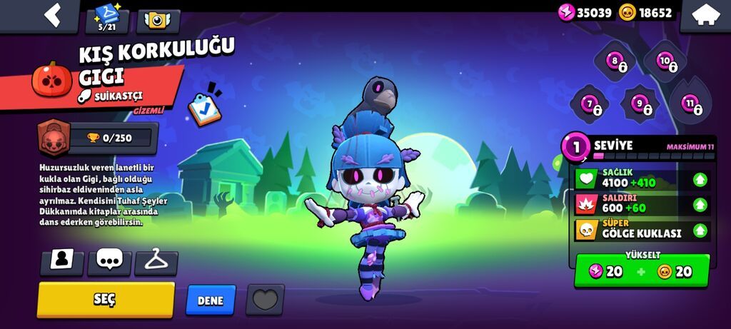 Brawl Stars hesabı – orta inkişaf etmiş profil - Kupa yolu: 6655 — Şəxsi əşyalar, Bakı (8)