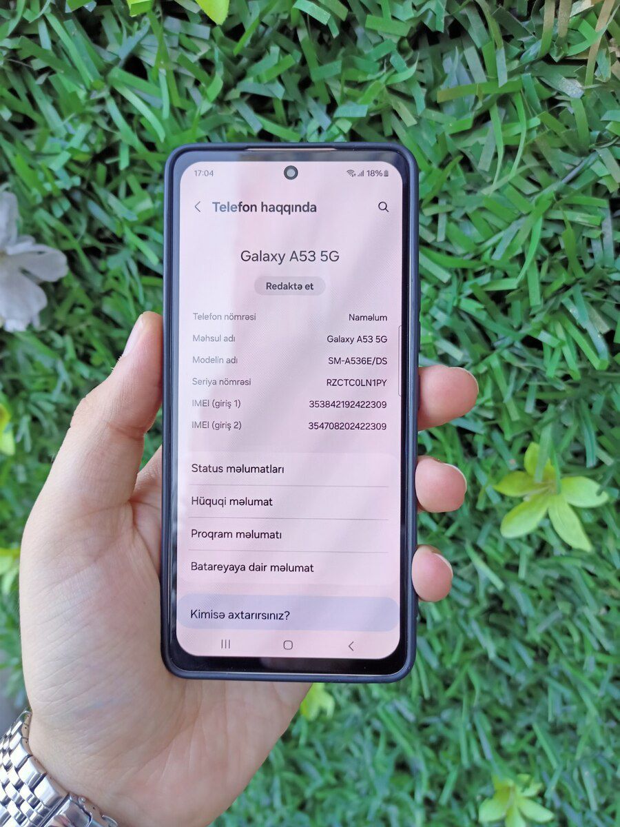 Samsung Galaxy A53 5G Peach 128GB/6GB — Smartfonlar, Bakı (2)