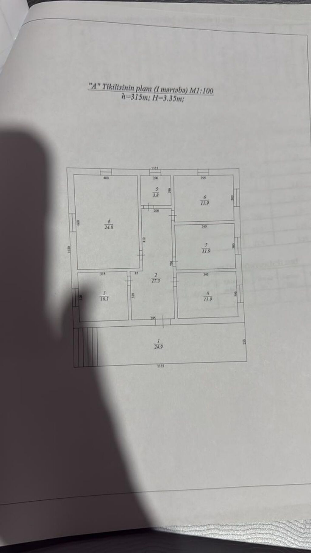 4 otaqlı, 91 kv. m, Kredit yoxdur, Yeni təmirli — Ev, villa, Bakı (2)