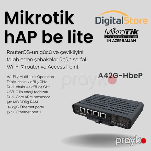 MikroTik hAP be lite A42G-HbeP — Bakı