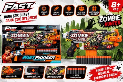 Fast Pioneer Zombie Hunter yumşaq gülləli blasteri — Bakı