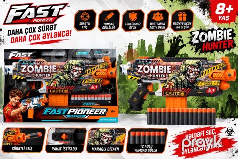 Fast Pioneer Zombie Hunter yumşaq gülləli blasteri — Bakı