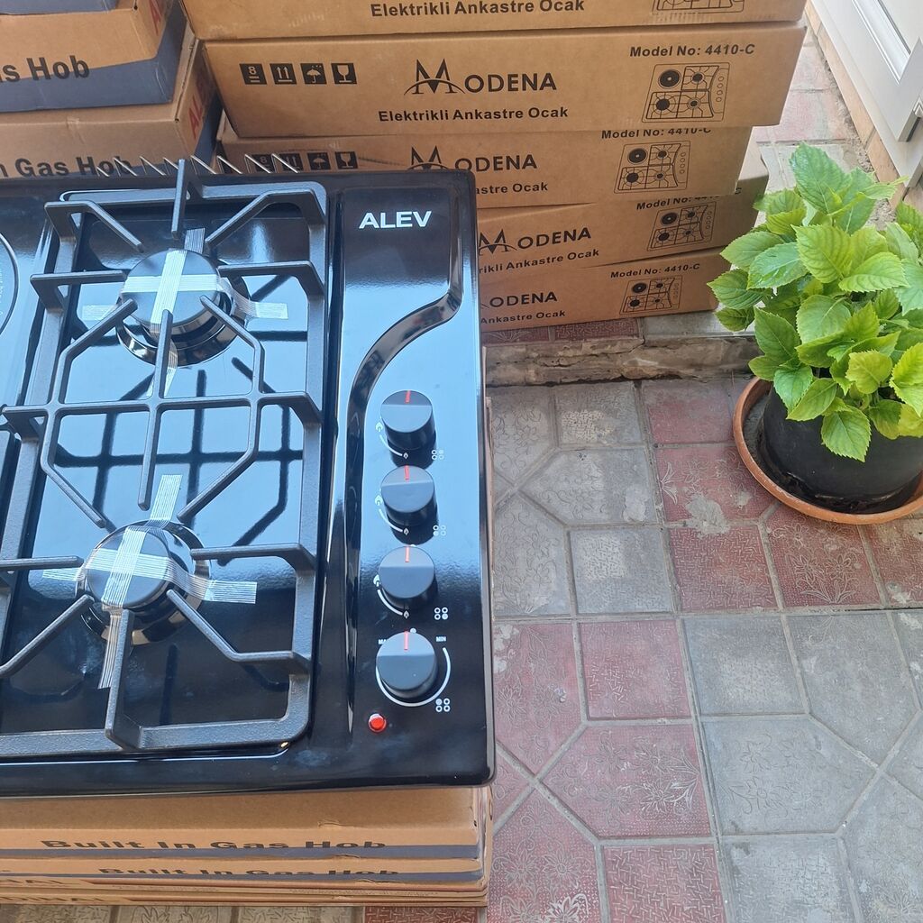 Cardınal/aev ankastrə qaz plitəsi - 3 qaz 1 elektirikli elektirik — Plitələr, Mehdiabad (6)