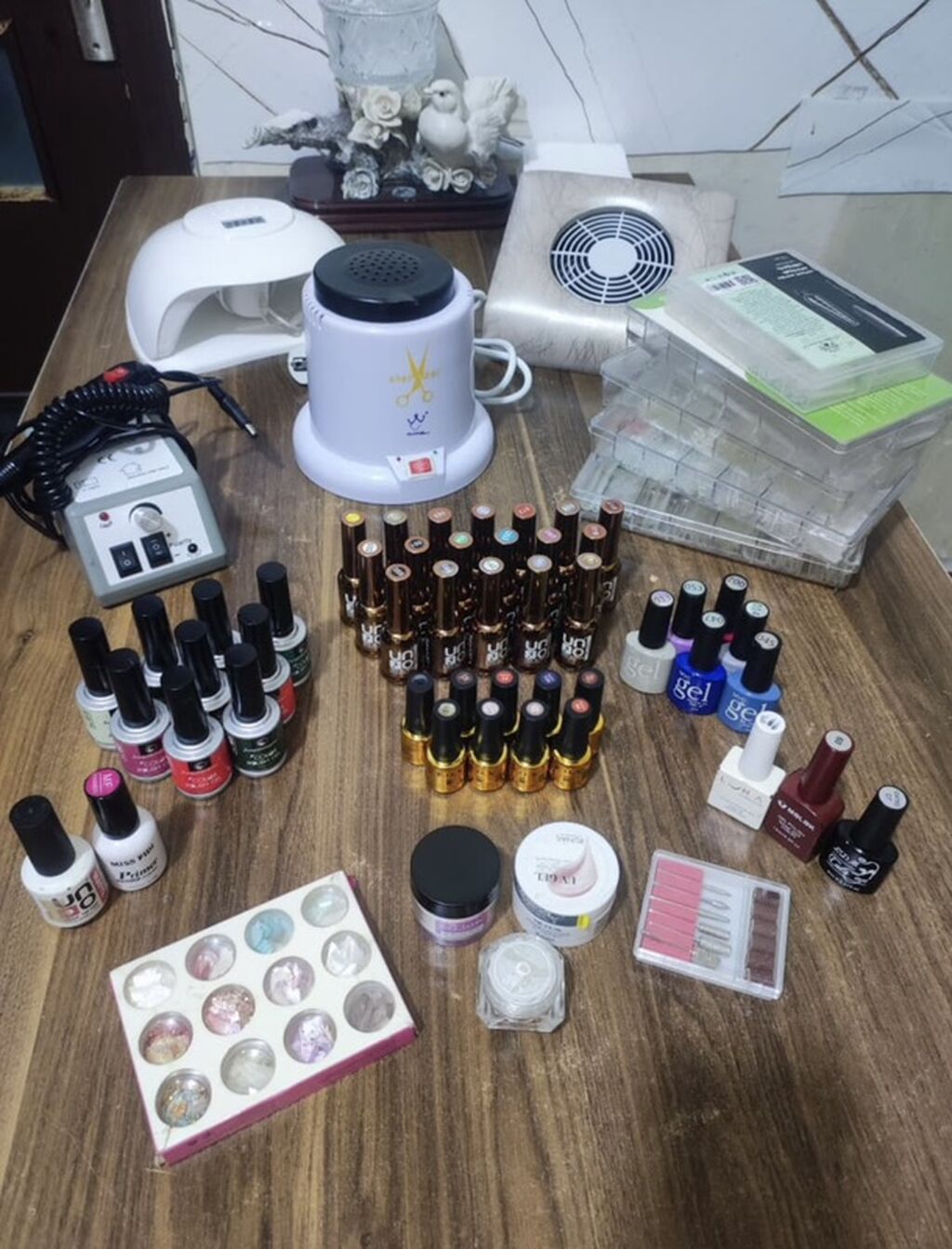 Manikür üçün tam professional set Komplektə daxildir: - LED lampa — Dırnaq və ayak qayğısı, Digah (2)