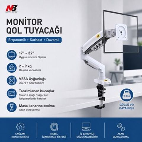 NB F80 / F80 XE Ağ monitor kronşteyni — Bakı