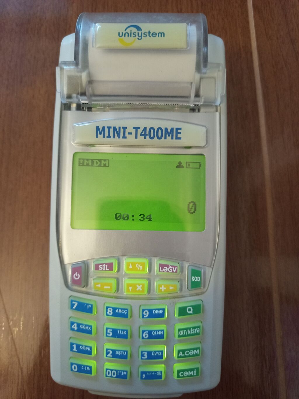 Unisystem MINI‑T400ME portativ kassa aparatı - İnteqrə olunmuş termal — Kassa avadanlığı, Digah (2)